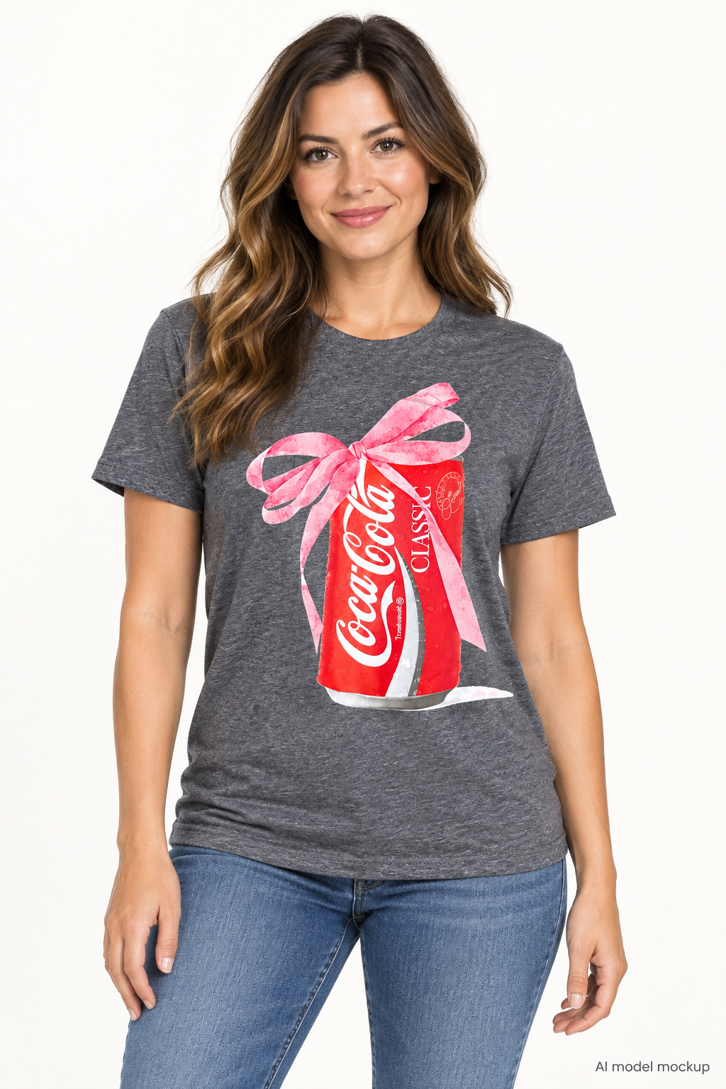Coca-Cola Pink Ribbon T-Shirt — Adult Large